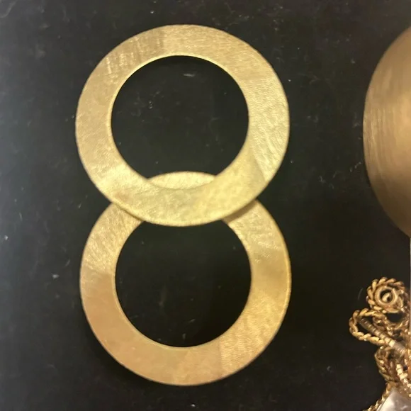 Sheila Fajl gold brushed earrings - Picture 3 of 5